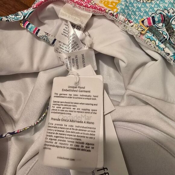 ONDA DE MAR Swimsuit One Piece Size Large Multicolor - Picture 8 of 11
